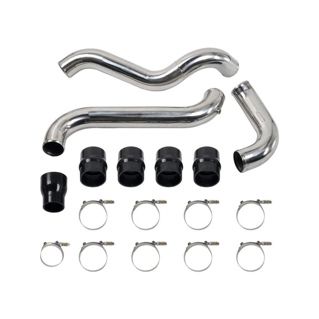 Polished Intercooler Pipe &Boot Kit For 2011-2016 GMC CHEVY 6.6 6.6L ...