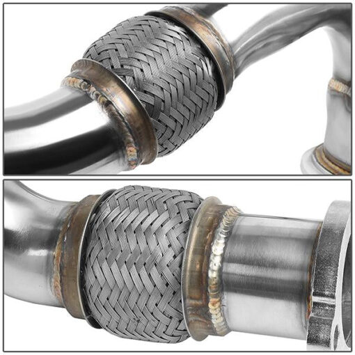 2003-2007 6.0L Ford F250 F350 F450 Powerstroke Diesel Heavy Duty Polished Exhaust Up-Pipe Y-Pipe - Image 5