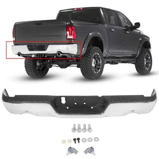 Rear Step Bumper for 2009-2018 Dodge RAM 1500 - Image 6