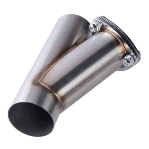 Universal Exhaust System 2.5/3.0 Inch Stainless Steel Exhaust Cutout Y-Pipe Cutout With Stainless Cap - Image 2