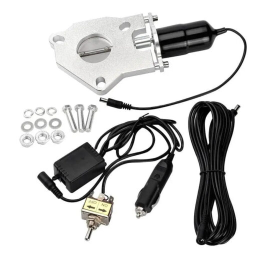 Performance Stainless Steel Electric Exhaust Cutout Valve Kit With Manual Switch