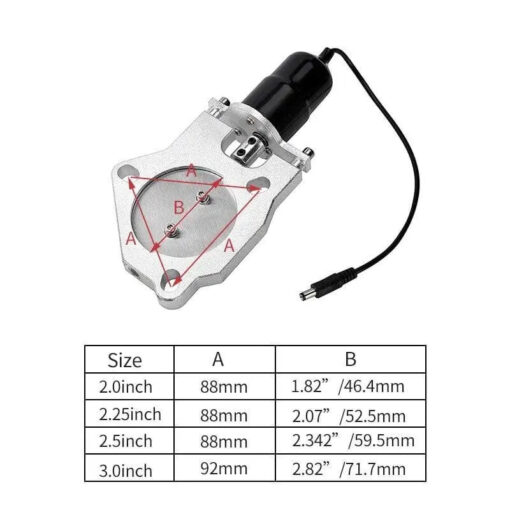 2.0/2.25/2.5/3.0 Inch Electric Stainless Exhaust Cutout with Remote control With Be cut Pipe Exhaust Cut out - Image 2