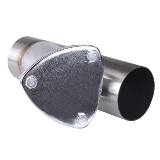 Universal Exhaust System 2.5/3.0 Inch Stainless Steel Exhaust Cutout Y-Pipe Cutout With Stainless Cap - Image 3