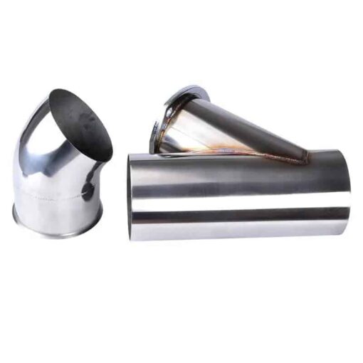 4 Inch Stainless Steel Headers Manual Y Pipe Electric Exhaust Cutout Kit - Image 5