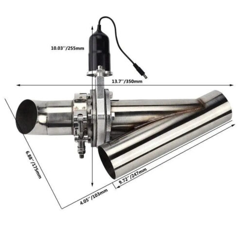 2.0"/2.25"/2.5"/3.0" Single Electric Exhaust Cutout with Manual Switch - Image 8