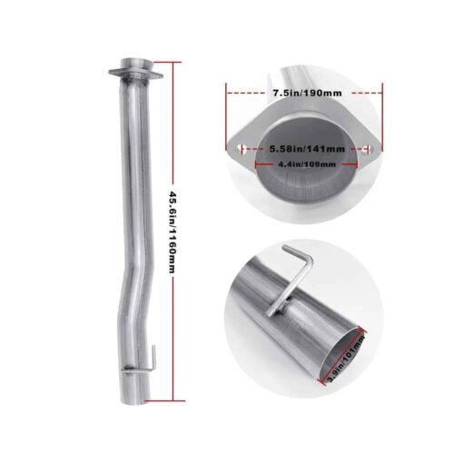 11-24 Ford Powerstroke CAT & DPF Delete Pipes NO BUNGS 4 - Image 3