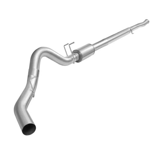For 4.0/5.0 Inch 6.7 Powerstroke Ford F-250 F-350 F-450 DPF Delete Race Pipe Downpipe-Back w/Muffler Exhaust( 2011-2023) - Image 3