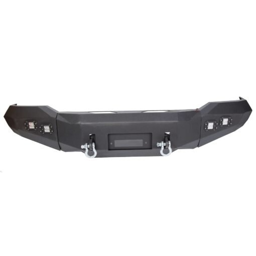 Offroad Front Bumper for 2007-2013 Toyota Tundra Steel Winch Black Powder