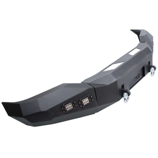 Offroad Front Bumper for 2007-2013 Toyota Tundra Steel Winch Black Powder - Image 2