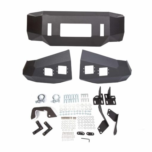 Offroad Front Bumper for 2007-2013 Toyota Tundra Steel Winch Black Powder - Image 5