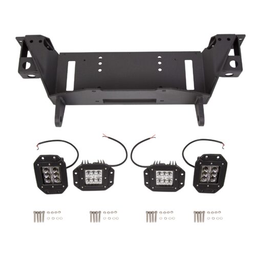 Offroad Front Bumper for 2007-2013 Toyota Tundra Steel Winch Black Powder - Image 7