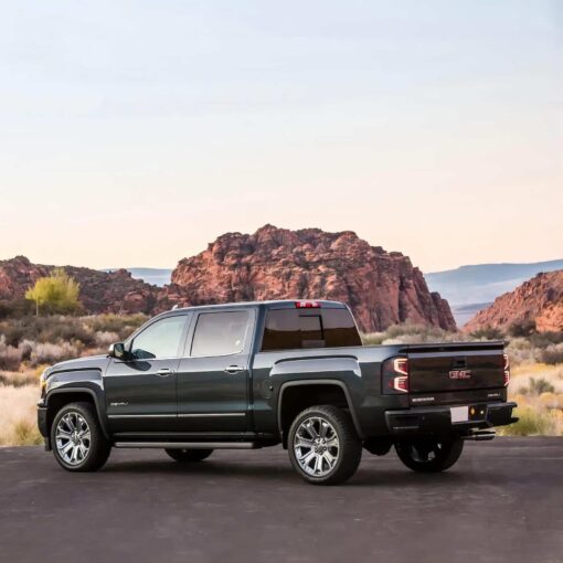 14-18 GMC Sierra 1500 2500HD 3500HD Vland LED Tail Lights With Dynamic Welcome Lighting Clear - Image 4