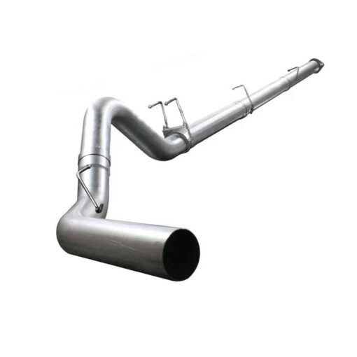 For 4.0/5.0 Inch 6.7 Powerstroke Ford F-250 F-350 F-450 DPF Delete Race Pipe Downpipe-Back w/Muffler Exhaust( 2011-2023) - Image 4