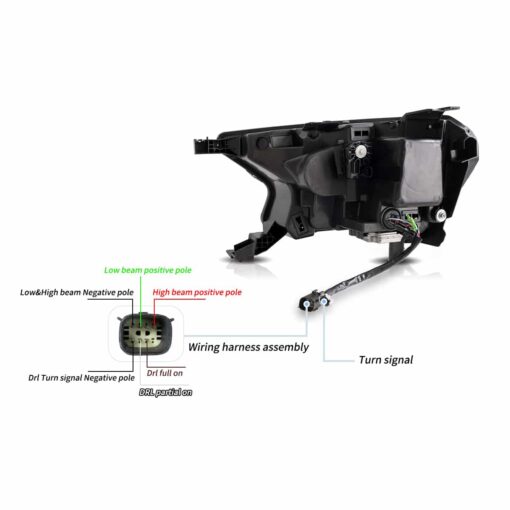 19-23 Ford Ranger [US Types] LED Reflection Bowl HeadLights Chrome - Image 4