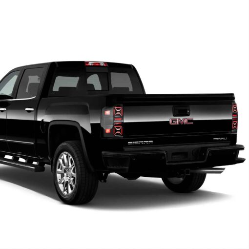 14-18 GMC Sierra 1500 2500HD 3500HD Vland III LED Tail Lights With Dynamic Welcome Lighting Clear - Image 4
