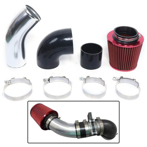 3.5" Universal NA Cold Air Intake Pipe with Filter Kit - Image 2
