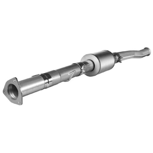 For 4.0/5.0 Inch 6.7 Powerstroke Ford F-250 F-350 F-450 DPF Delete Race Pipe Downpipe-Back w/Muffler Exhaust( 2011-2023) - Image 12
