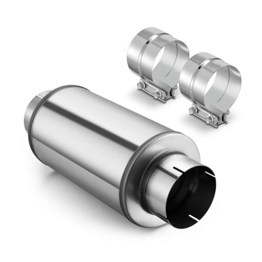 4"/5" Stainless Steel Diesel Muffler For Cummins Duramax Powerstroke - Image 2