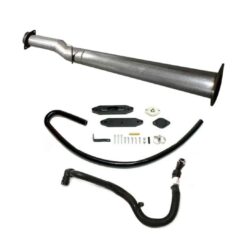4'' Race Pipe + Exhaust Coolant Line Kit for  6.7L Ford(2011-2022)