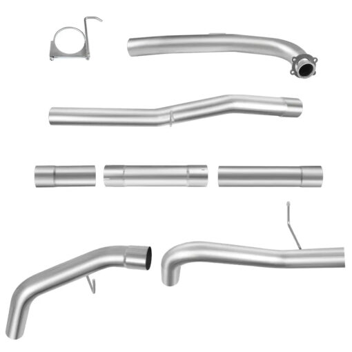 For 4.0/5.0 Inch L5P 6.6 Duramax Chevy GMC DPF Delete Race Pipe Downpipe-Back(2017-2022) - Image 5