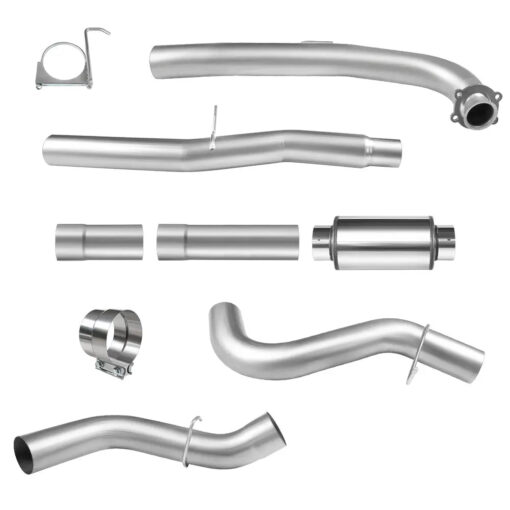 For 4.0/5.0 Inch L5P 6.6 Duramax Chevy GMC DPF Delete Race Pipe Downpipe-Back(2017-2022) - Image 6