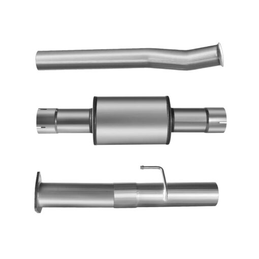 For 4.0/5.0 Inch 6.7 Powerstroke Ford F-250 F-350 F-450 DPF Delete Race Pipe Downpipe-Back w/Muffler Exhaust( 2011-2023) - Image 6