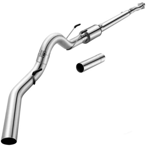 For 4.0/5.0 Inch 6.7 Powerstroke Ford F-250 F-350 F-450 DPF Delete Race Pipe Downpipe-Back w/Muffler Exhaust( 2011-2023) - Image 13