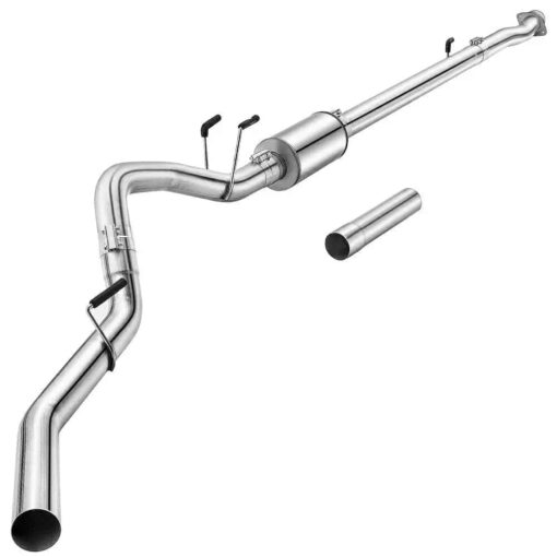 For 4.0/5.0 Inch 6.7 Powerstroke Ford F-250 F-350 F-450 DPF Delete Race Pipe Downpipe-Back w/Muffler Exhaust( 2011-2023) - Image 14