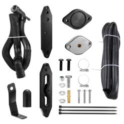 Ford 6.7L Powerstroke EGR Delete Kit W/Coolant Bypass Black(Upgraded)(2015-2016)