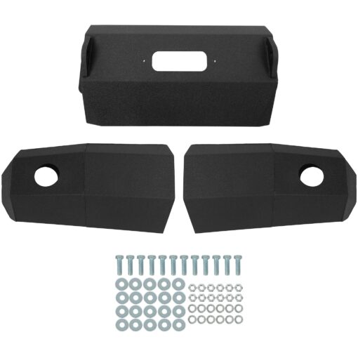 Modular Black Front Bumper for 1992-1996 Ford F-150 F-250 F-350 3-Piece Steel Base - Image 9