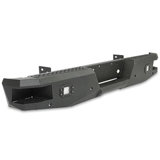 Off-road Rear Bumper Compatible with 1999-2016 Ford Super Duty F250 F350 with 2 LED Lights Powder coated Steel - Image 3