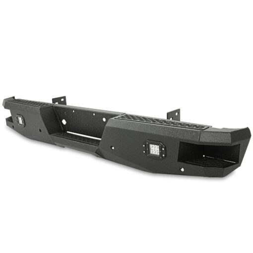Off-road Rear Bumper Compatible with 1999-2016 Ford Super Duty F250 F350 with 2 LED Lights Powder coated Steel - Image 4