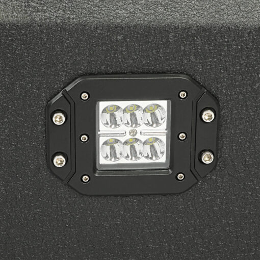 Off-road Rear Bumper Compatible with 1999-2016 Ford Super Duty F250 F350 with 2 LED Lights Powder coated Steel - Image 7