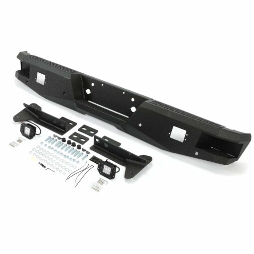 Off-road Rear Bumper Compatible with 1999-2016 Ford Super Duty F250 F350 with 2 LED Lights Powder coated Steel - Image 9