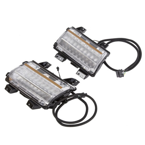 Clear LED Fender Daytime Running Turn Signal Lights For 2018-2020 Jeep Wrangler JL - Image 2