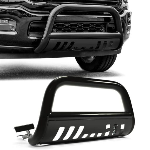 Bull Bar Push Front Bumper Grille Guard Skid Plate For 2009-2022 Dodge Ram 1500 - Image 2