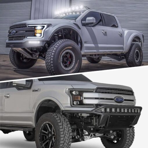 18-20 Ford F150 13th Gen Facelifted (Ⅱ) LED Dual Beam Projector HeadLights Black - Image 10