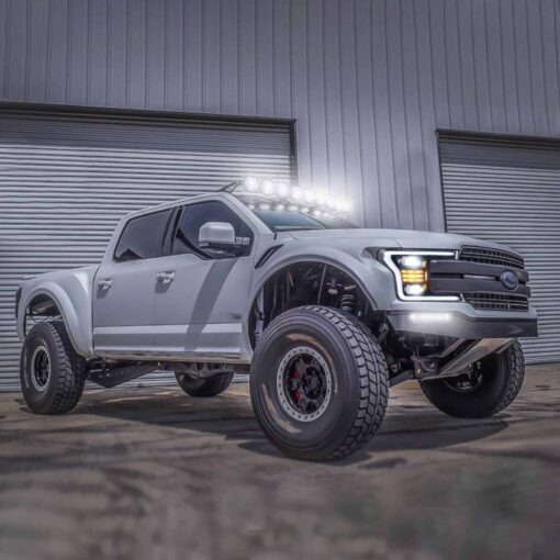 18-20 Ford F150 13th Gen Facelifted (Ⅱ) LED Dual Beam Projector HeadLights Black - Image 13