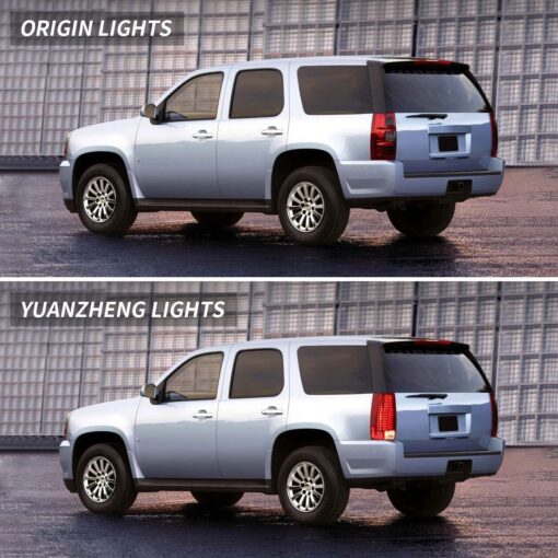 07-14 GMC Yukon Chevrolet Tahoe Suburban LED Tail Lights with Red Turn Signal - Image 6