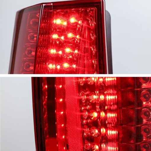 07-14 GMC Yukon Chevrolet Tahoe Suburban LED Tail Lights with Red Turn Signal - Image 10