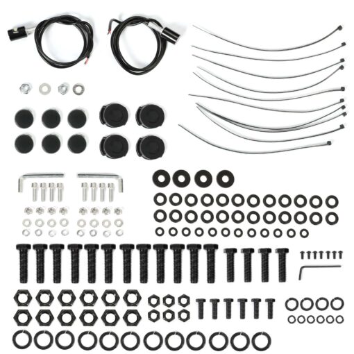 Off-road Rear Bumper Compatible with 2014-2021 Toyota Tundra 2WD/4WD with 2 LED Lights Powder Coated Steel - Image 6
