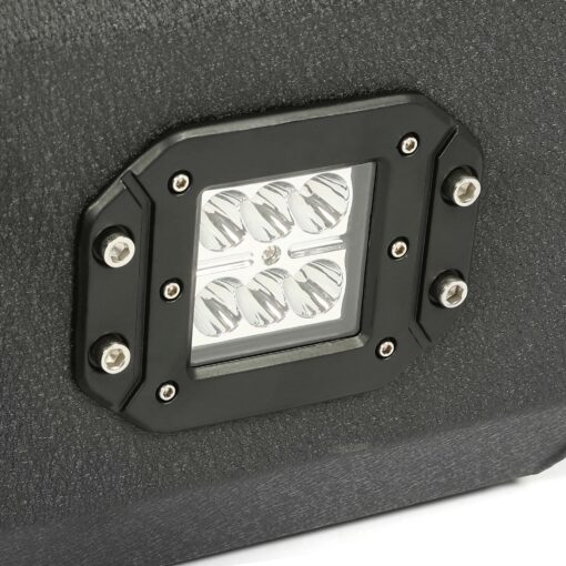 Rear Bumper Black Steel compatible with 2009-2014 Ford F150 Fits Models without Rear Sensors - Image 8