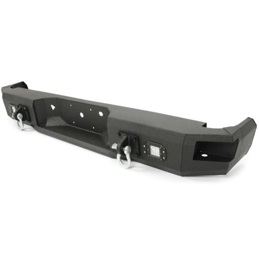 Rear Bumper Black Steel compatible with 2009-2014 Ford F150 Fits Models without Rear Sensors - Image 4