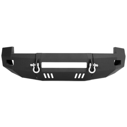 Front Bumper 3-Pieces with D-Rings Compatible with 2007-2010 Chevrolet Silverado 2500 3500