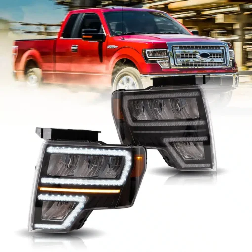 09-14 Ford F150 12th Gen LED Reflection Bowl HeadLights Chrome