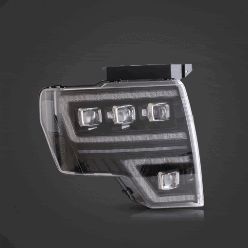 09-14 Ford F150 12th Gen LED Matrix Projector HeadLights Black - Image 10