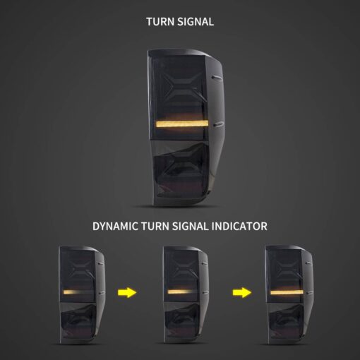 12-22 Ford Ranger 1th Gen (T6/P375) International II LED Tail Lights With Sequential Turn Signal - Image 7