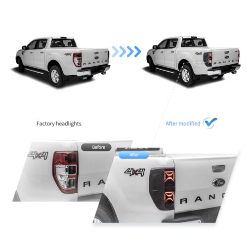12-22 Ford Ranger 1th Gen (T6/P375) International II LED Tail Lights With Sequential Turn Signal - Image 9