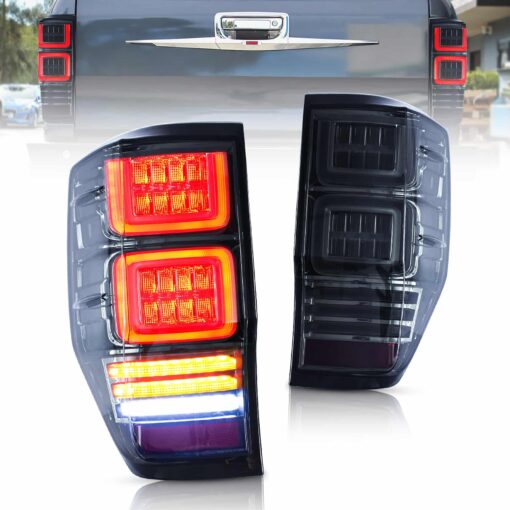 12-22 Ford Ranger 1th Gen (T6/P375) LED Tail Lights With Sequential Turn Signal (Not Fit For US Models)