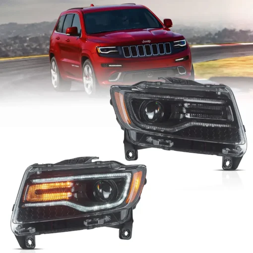 11-13 Jeep Grand Cherokee (WK2)  Headlights Full LED With Startup Animation/ Blue DRL